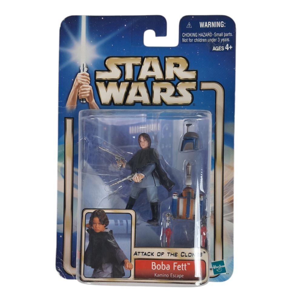 Star‎ Wars Attack of the Clones Boba  Fett Kamino Escape 2002 Hasbro  SD734 New